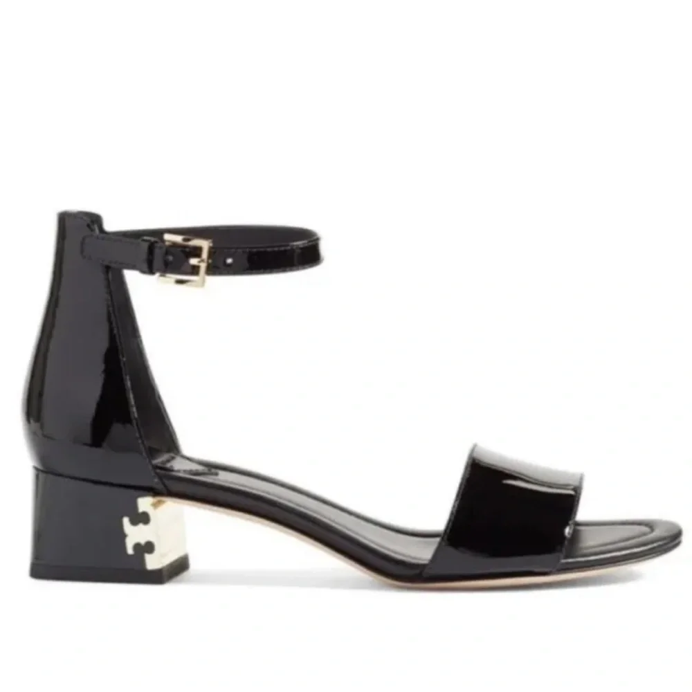 Tory Burch Finley black Patent Leather sandals - Picture 9 of 11